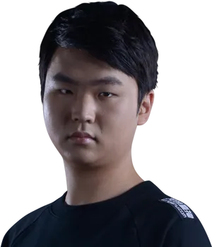 Focused Esports Player Portrait PNG image