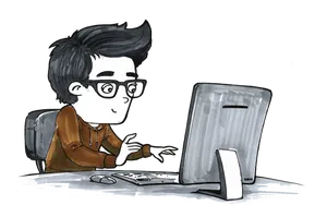 Focused Programmerat Work PNG image