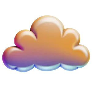 Foggy Cloud Emoji PNG Qgy