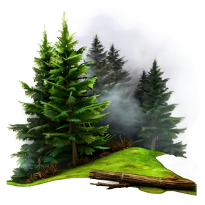 Foggy Forest Smoke PNG 05232024