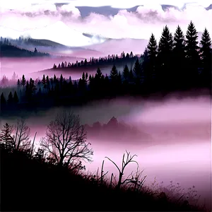 Foggy Landscape Transparent Png 87 PNG image