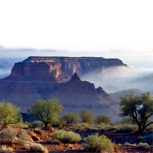 Foggy Mesa Morning Png 5 PNG image