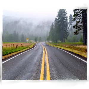 Foggy Road Png 75 PNG image