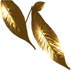 Foil Leaf Decoration PNG 06252024