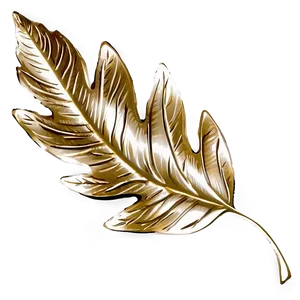 Foil Leaf Decoration PNG Snb