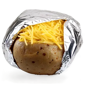 Foil Wrapped Baked Potato Png 06212024 PNG image