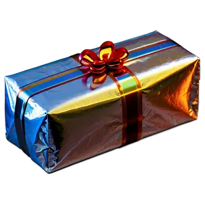 Foil Wrapped Gift PNG Yms72 PNG