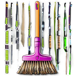 Foldable Broom PNG 05252024 PNG