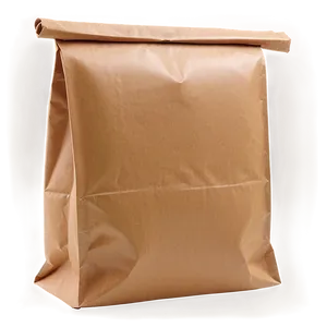 Folded Brown Bag PNG 96