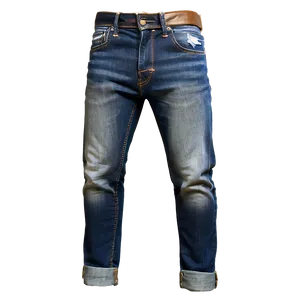 Folded Cuffed Jeans PNG 06272024