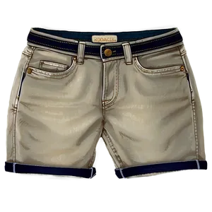 Folded Hem Jorts PNG Khs53 PNG