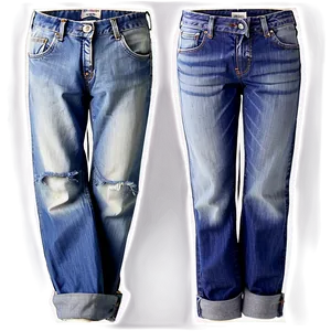 Folded Jeans Brand PNG Gpf