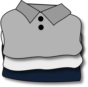 Folded Shirts Clipart PNG image