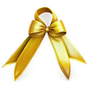 Folded Yellow Ribbon PNG Qqe