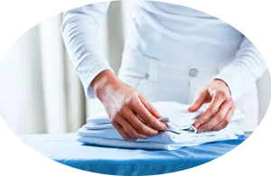 Folding Clean Laundry PNG image