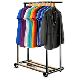 Folding Clothes Rack Png 06272024 PNG image