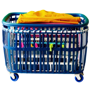 Folding Laundry Basket On Wheels PNG Crr94 PNG