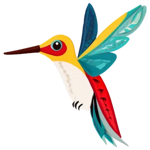 Folk Art Hummingbird Png 05212024 PNG image
