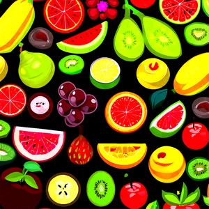 Food And Fruits Patterns PNG 06212024
