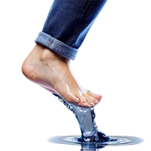 Foot In Water Splash Png Qbc1 PNG image