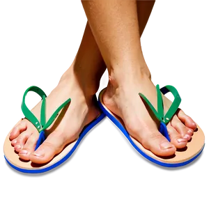 Foot Wearing Flip Flop Png Jtp85 PNG image