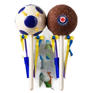 Football Cake Pops PNG Xbv
