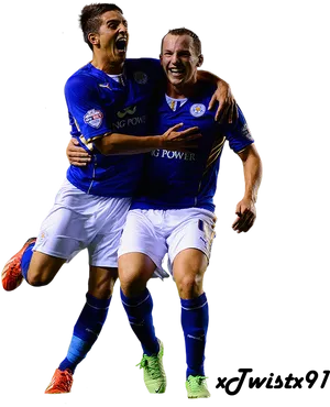 Football Celebration Leicester City Players PNG image