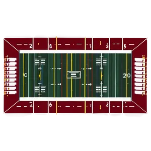 Football Field Touchdown Zone PNG 06292024 PNG