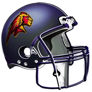 Football Helmet Illustration Png 05252024 PNG image