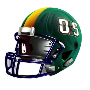 Football Helmet Illustration PNG Ekh25