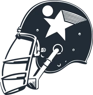 Football Helmet Vector Illustration PNG