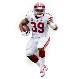 Football Player Action Pose PNG