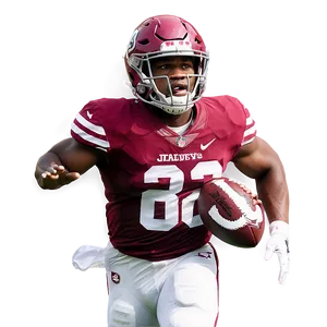 Football Player Action Pose PNG