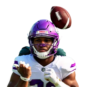 Football Player Catching Ball PNG
