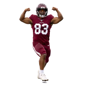 Football Player Celebration Pose PNG