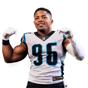 Football Player Pointing Forward PNG