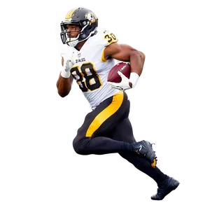 Football Player Running With Ball
