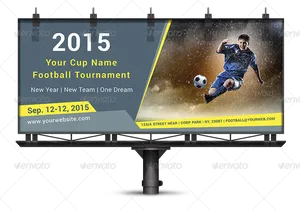 Football Tournament Billboard2015 PNG image