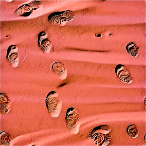 Footprints In Sandy Beach PNG 95