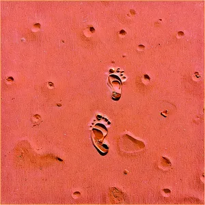 Footprints Leading To Sandy Beach PNG Aot PNG