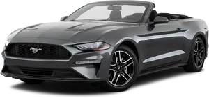 Ford Mustang Convertible Side View PNG image