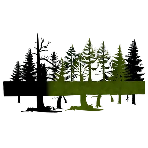 Forest Background Silhouette PNG 06262024