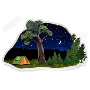 Forest Camping Under Stars PNG 38 PNG