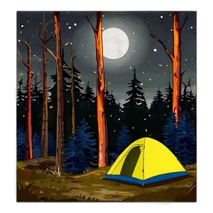 Forest Camping Under Stars PNG 57 PNG
