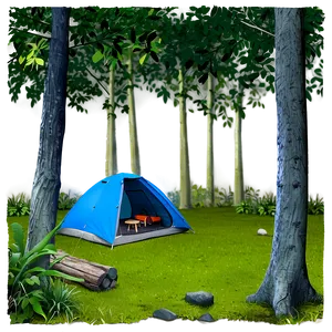 Forest Campsite Area Png 05252024 PNG image