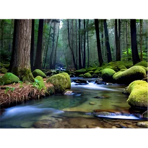 Forest Creek Serenity Png 82 PNG image