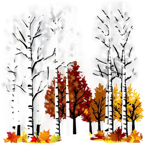 Forest During Autumn Png 35 PNG image