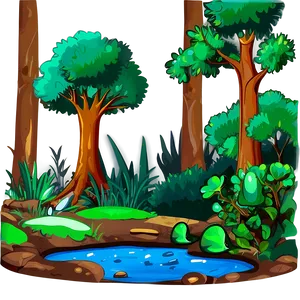 Forest Ecosystem Clipart PNG Xfn