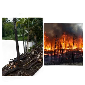 Forest Fire Increase And Deforestation PNG 06212024 PNG