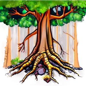 Forest Floor Roots Scene Png Mjj PNG image